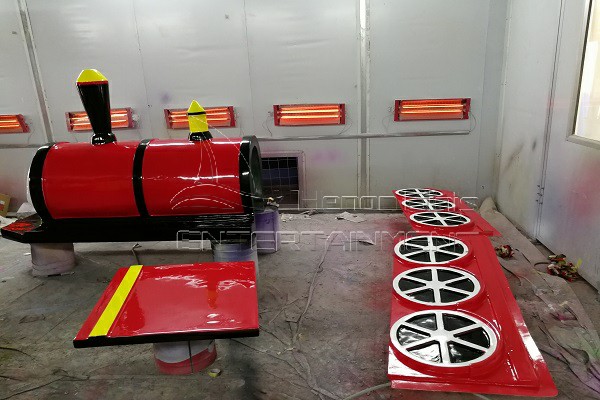 production of antique train shell